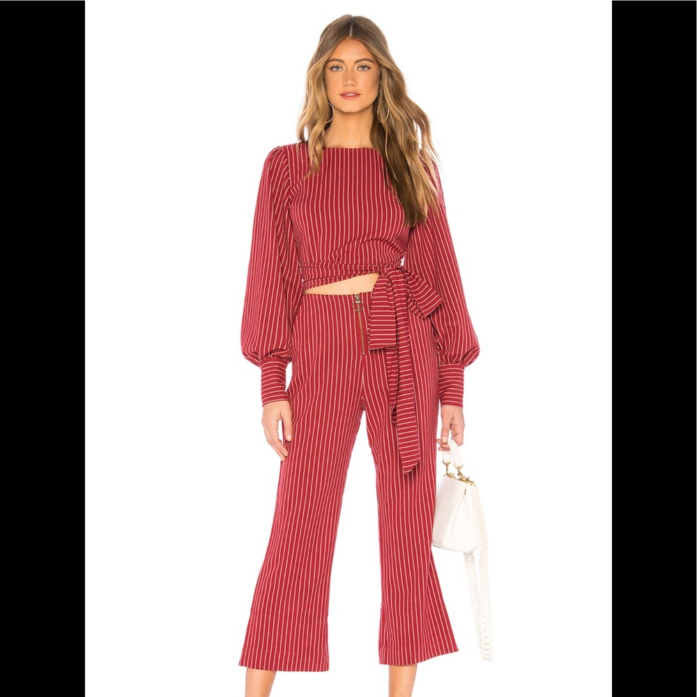 NWT Tularosa cropped top/high waist set. Size M